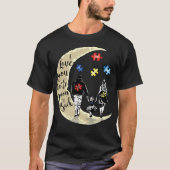 自閉症の娘、FAを一人きりでサポートしない Tシャツ (正面)