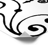 自閉症の子が私の世界のタイポグラフィ ポスター (角)