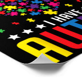 自閉症の子どもを持って我慢して下さい ポスター (角)