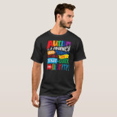 自閉症の子の母です 誇りを持つ母親の言葉 自閉症啓発 Tシャツ (正面フル)