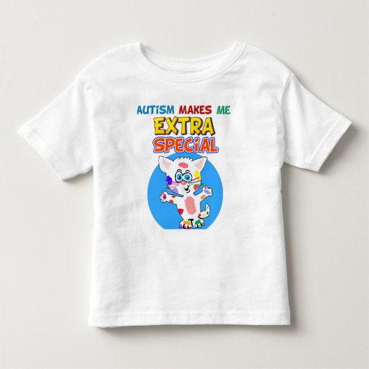 自閉症の子ネコのワイシャツ トドラーTシャツ (正面)