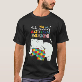 自閉症の子供を持つ誇り高い母 オティズム啓発 ママ Tシャツ