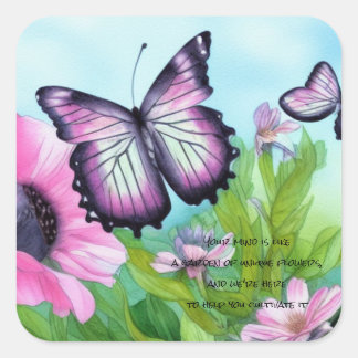 自閉症の子供 – ユニークな庭 スクエアシール