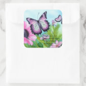 自閉症の子供 – ユニークな庭 スクエアシール (バッグ)