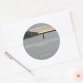 自閉症の安全シール ラウンドシール (封筒)