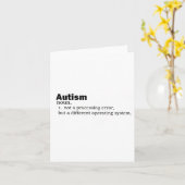 自閉症の定義それは障害ではない違う カード (黄色い花)