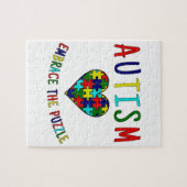 自閉症の容認パズル ジグソーパズル (横)