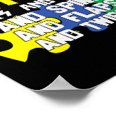 自閉症の岩は転がフラップと回転する ポスター (角)