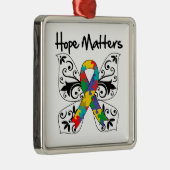 自閉症の希望 メタルオーナメント (右)