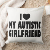 自閉症の彼女が大好き - 自閉症を受け入れる クッション (ブランケット)