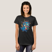 自閉症の恐竜 Tシャツ (正面フル)