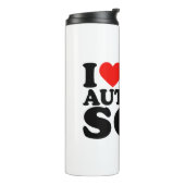 自閉症の息子が大好き自閉症の息子はハート タンブラー (回転左)