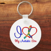 自閉症の息子が大好き キーホルダー (正面)