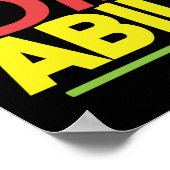 自閉症の息子の娘は私の能力を損なわない ポスター (角)