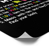 自閉症の息子の自閉症啓発ママパパ ポスター (角)