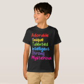 自閉症の意味啓発Tシャツ 自閉症ギフト 知的 Tシャツ (正面フル)