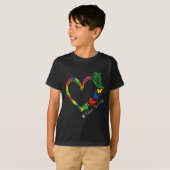 自閉症の意識が理解する女性の愛 Tシャツ (正面フル)