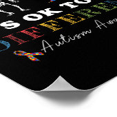 自閉症の意識が衰えて違ういるのは大丈夫だ ポスター (角)