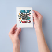 自閉症の意識が衰える私の世界で寒い チラシ (手)