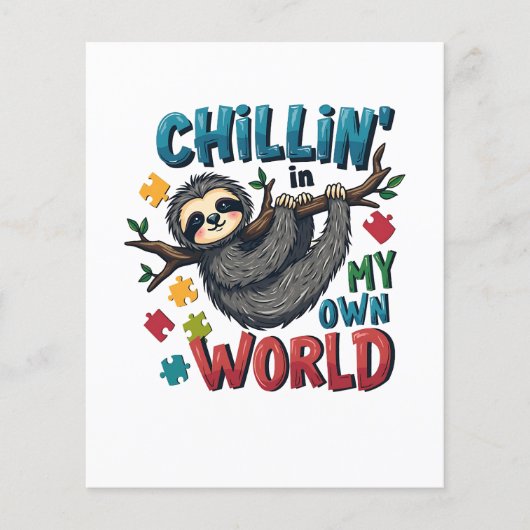 自閉症の意識が衰える私の世界で寒い チラシ (正面)