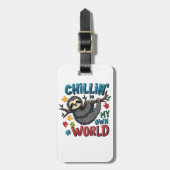 自閉症の意識が衰える私の世界で寒い ラゲッジタグ (正面縦)