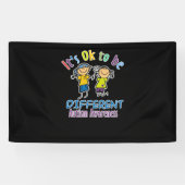 自閉症の意識が違うある月 横断幕 (横)