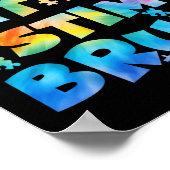 自閉症の意識だけで私にブルー自閉症の子供を窒息させる ポスター (角)