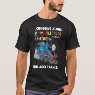 自閉症の意識と受け入れを求めて歩く Tシャツ