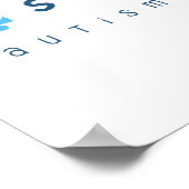 自閉症の意識の愛のサポートのポスタープリント ポスター (角)