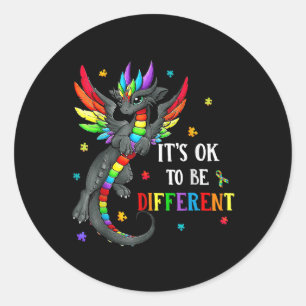 自閉症の意識の日ドラゴンギフト、そのOkはDif ラウンドシール