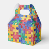 自閉症の意識の水の色のパズルの好意ボックス フェイバーボックス (裏面サイド)