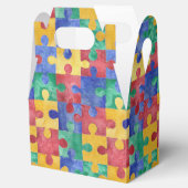 自閉症の意識の水の色のパズルの好意ボックス フェイバーボックス (オープン)