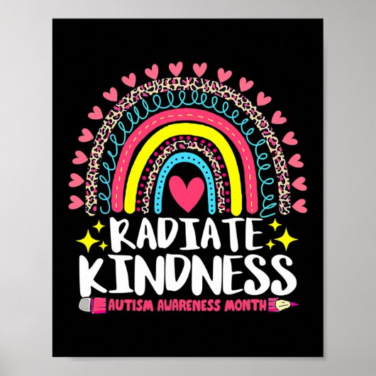 自閉症の意識の特別な放射先生 ポスター (正面)