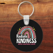 自閉症の意識の特別なed先生ラジエートキンヌ キーホルダー (正面)