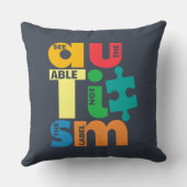 自閉症の意識はラベルではない可能性を参照 クッション (裏面)