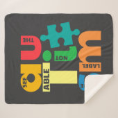 自閉症の意識はラベルではない可能性を参照 シェルパブランケット (正面(横))