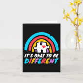 自閉症の意識は愛する自閉症違うになってもいい カード (黄色い花)