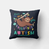 自閉症の意識は自分の独自性を手放さない クッション (裏面)