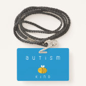 自閉症の意識は親切であるバッジラニヤール バッジ (裏面ランヤード)