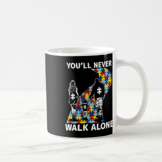 自閉症の意識を一人で歩くことはない コーヒーマグカップ