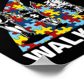 自閉症の意識を一人で歩くことはない ポスター (角)