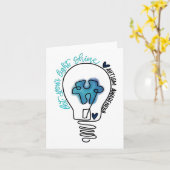 自閉症の意識を光で照らす1 カード (黄色い花)