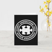 自閉症の意識を受け入れる愛を理解するヴィンテージ私 カード (黄色い花)