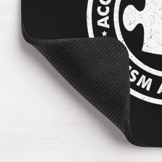 自閉症の意識を受け入れる愛を理解するヴィンテージ私 マウスパッド (コーナー)