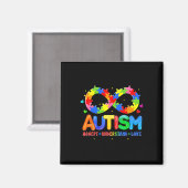 自閉症の意識を受け入れる理解Love Asd Suppor マグネット (正面/裏面)