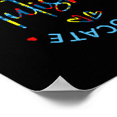 自閉症の意識を受け入れる適応主張自閉症ママ ポスター (角)