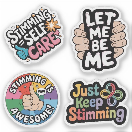 自閉症の意識を抑圧することは、自分自身である シール (正面)