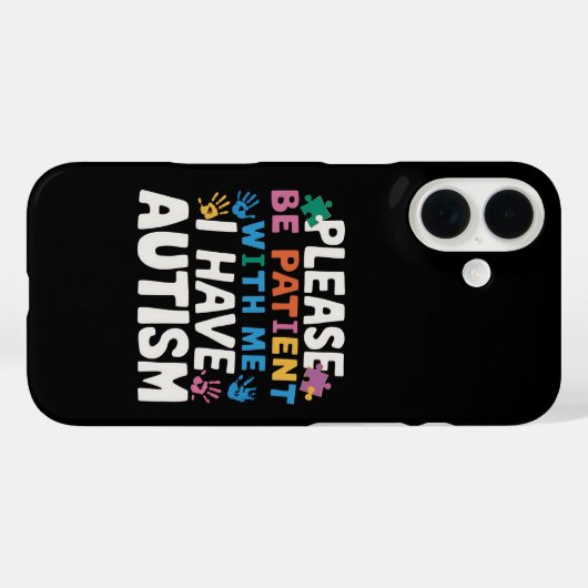自閉症の意識を持っている患者さんでいてほしい Case-Mate iPhoneケース (裏面 (横))
