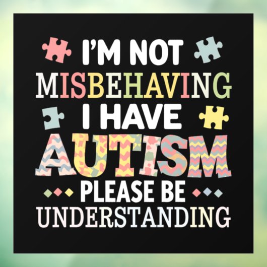 自閉症の意識を持って行動を誤ってはいない ウィンドウサイン (シート3)