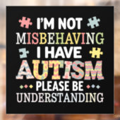 自閉症の意識を持って行動を誤ってはいない ウィンドウサイン (シート2)